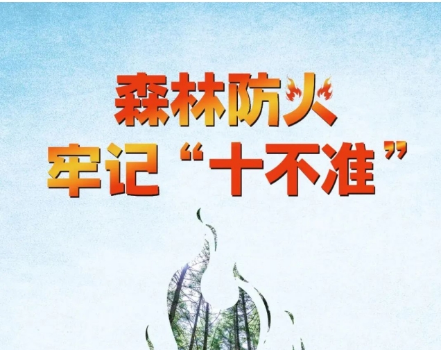 春季森林防火关键期！十个“不准”要牢记→
